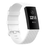 Silver Color Buckle TPU Wrist Strap Watch Band for Fitbit Charge 4 / Charge 4 SE / Charge 3 / Charge 3 SE